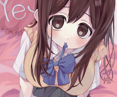 儚く繊細な美少女イラストを描きます 素朴で儚くアンニュイなイラストを描きます イメージ1