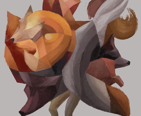 癒しアート記念絵・壁画・イメージデザインしています 立体派風オリジナルデザイン、お店や建築にアートをもっと印象的 イメージ2