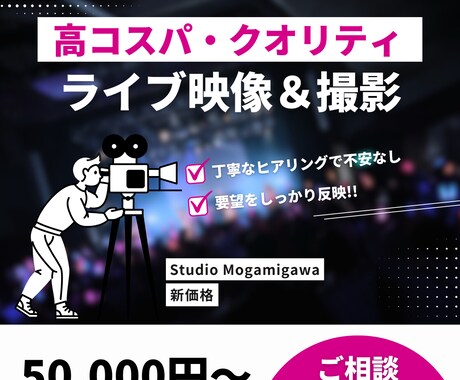 アイドルのライブ撮影編集できます 高コスパでクオリティの高いものを提供いたします イメージ1