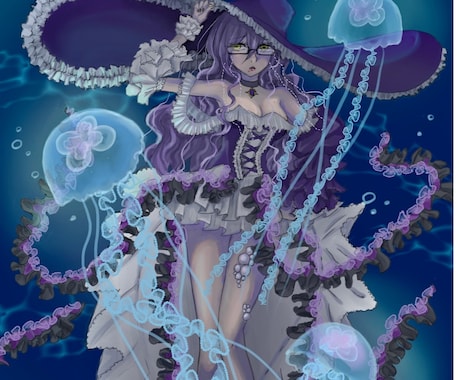 早い納期でイラスト作成します 高級感のある作画コスト高めの厚塗りイラスト イメージ1