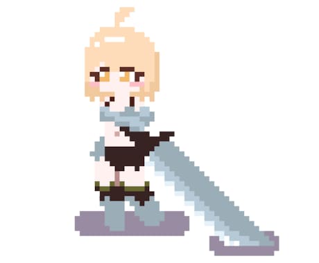 あなたのキャラクターのドット絵を描きます キュートからクールまで、多様なドット絵を提供いたします！ イメージ1