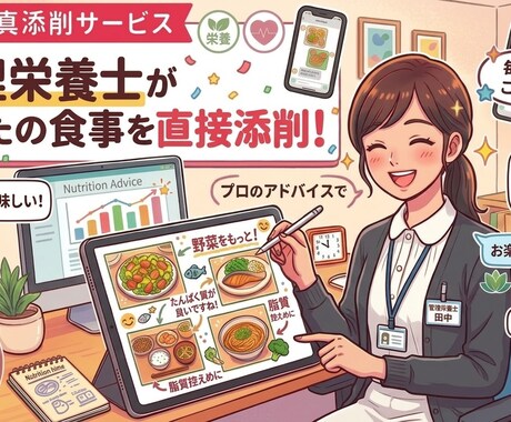 あなたの食事、添削します 食事の写真を見て、改善点をお伝えます♪ イメージ1