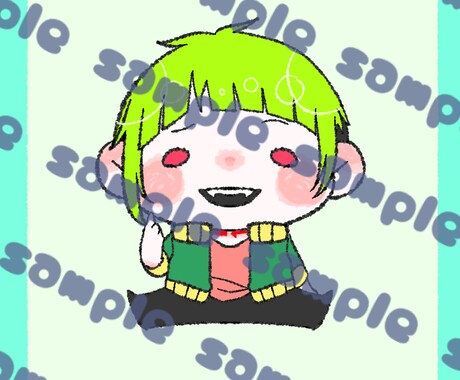 ゆるっと可愛いミニキャラを早めに納期させて頂きます ふわふわとした線で美味しそうなほっぺを意識してます☾ イメージ1