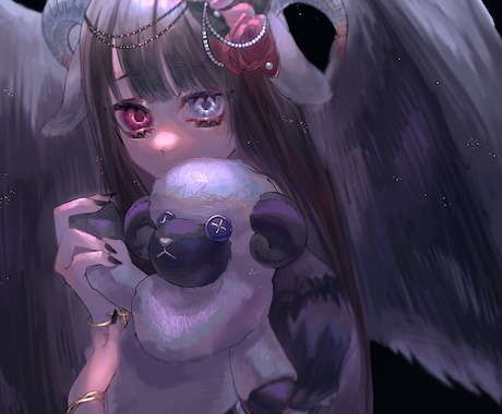 儚いイラスト描きます 世界観を重視した厚塗り風のイラスト制作 イメージ2