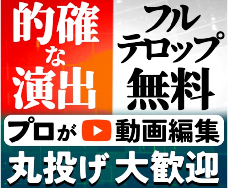 １週間限定！基本価格4000円で承ります Youtube動画編集を代行します イメージ1