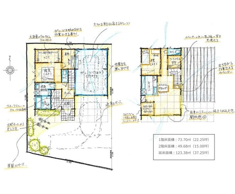 お客様に合った住宅間取りをご提案致します 間取りの相談、ご提案、手描図、打ち合わせ中の間取り相談 イメージ1
