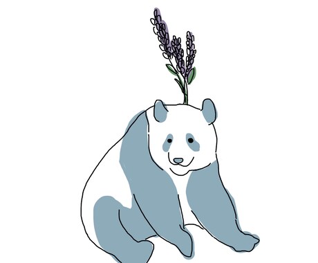 商用利用OK！動物とお花のイラストお描きします シンプルなゆるかわ手描きイラストをオーダー出来ます♪ イメージ2