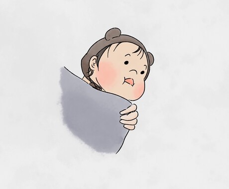 今しかない可愛さを残す、赤ちゃんイラスト描きます あっという間に過ぎる“今”を、そっと残す一枚に イメージ2