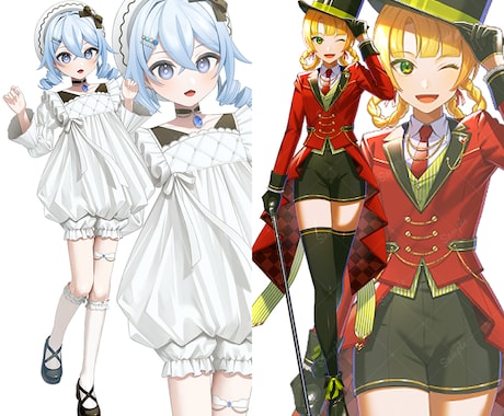 VTuber･TRPG･ゲームなどの立ち絵描きます 細部まで丁寧で細かな作画が持ち味です イメージ2