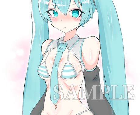 可愛くてセクシー！な萌える一枚絵描きます 動画のサムネやSNSのアイコンなどに！！！ イメージ1