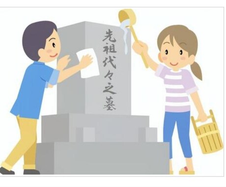 花屋ならではのお墓参り代行承ります お好みの仏花を制作して心を込めてお掃除します。 イメージ1