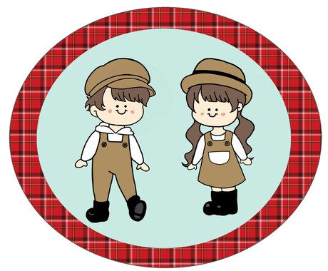 今っぽカントリーイラスト描きます 今っぽカントリー女の子&男の子 イメージ2