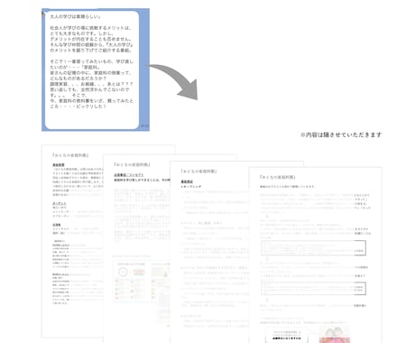 提案書・営業資料など様々な資料を作成します 丸投げもOK！どんな資料も対応可能！1から作成します イメージ2