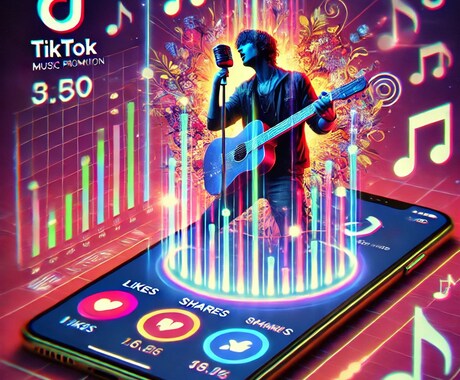 アーティスト様必見！TikTokで楽曲をPRします フォロワー4000人以上！安心の再生数保証が付きです！ イメージ1