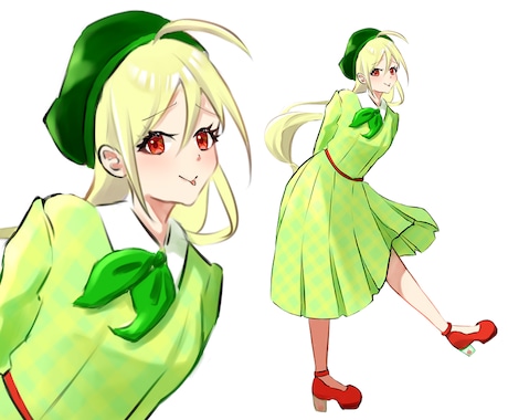 ワンドロでキャラクターイラストを制作します イメージ1