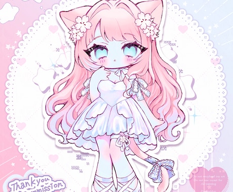 ゆるかわミニキャライラストお描きします オーダーメイドでミニキャライラストを制作します！ イメージ2
