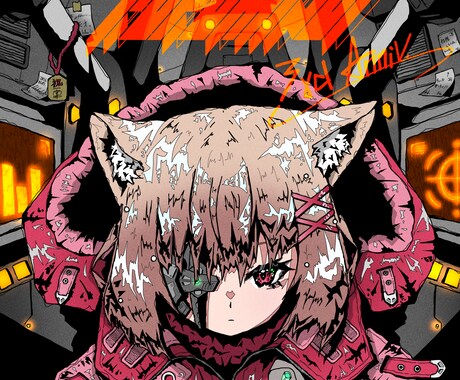 1枚2000円～ カッコいいイラスト制作いたします 唯一無二の世界観、目を引くイラストをご希望の方に！ イメージ2