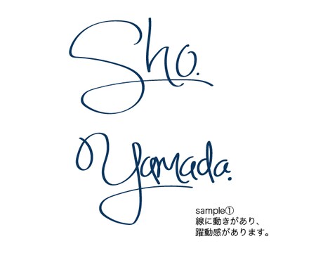 シンプルでスタイリッシュな筆記体ロゴ、お作りします 長く愛されるロゴを思いを込めてデザインします イメージ2