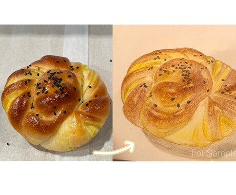 個人カフェ・ベーカリー向け｜食べ物イラスト描きます お店の雰囲気に合わせたテイストを選べます！ イメージ2