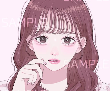 メイクも可愛いSNSアイコン制作します あなたのアイコンを可愛くメイクアップ♡ イメージ2