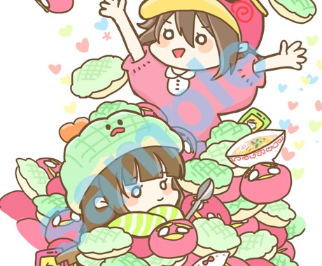 似顔絵、なんでもアイコン描きます SNSに使えるようなゆるかわいいイラストアイコン イメージ1