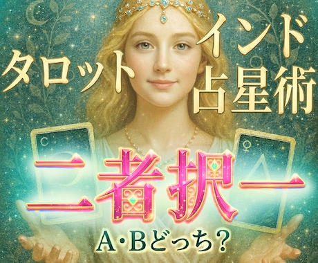 タロットとインド占星術で二者択一を占います ボリュームな4000文字！三者択一・四者択一も可能 イメージ1