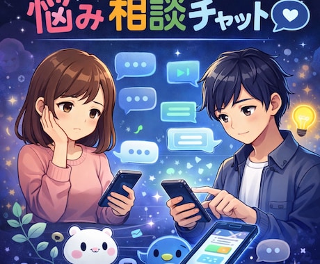 恋愛や人生の悩みをチャットで解決します 即レス対応でしっかりサポートします。 イメージ1