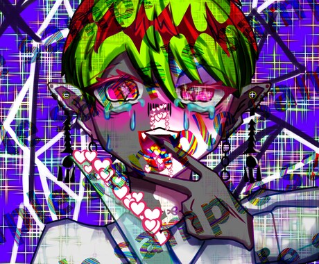 イラスト、立ち絵作成致しますます 派手な色使いや、すこしデフォルメのキャラ等になります イメージ2