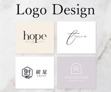 高品質でスタイリッシュなロゴをデザインします ショップやブランド、企業のイメージアップのお手伝いいたします イメージ1