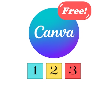 Canva 3枚まで画像作成します デザイン作成アプリ「Canva」でデザインを作成します イメージ1