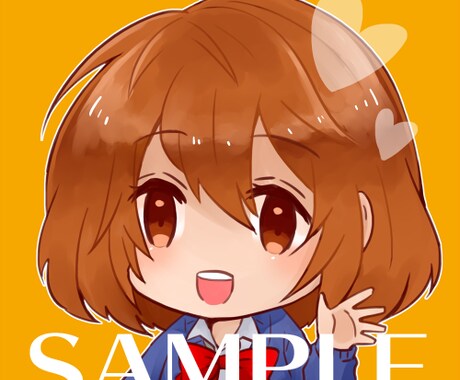 優しい雰囲気のミニキャラアイコンお描きします ほわほわしたかわいい雰囲気のイラストが欲しい方に☆ イメージ1