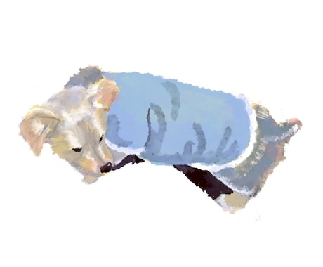 優しい色使いで皆様の愛犬を描かせていただきます あなただけの、あなたの大好きなペットを描かせてください！ イメージ1