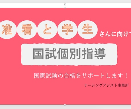 看護師国家試験の指導をします 国試合格に向けてオンライン個別指導をします イメージ1