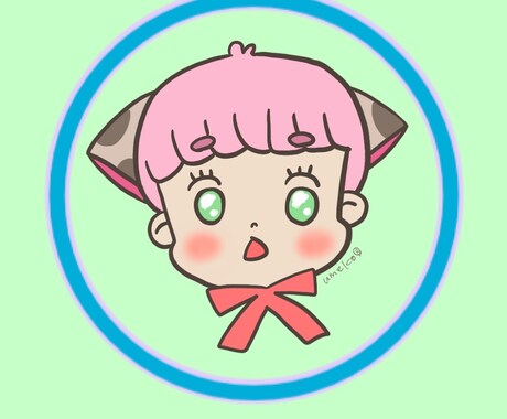 ぷくぷくなふわっとアイコン描きます うめこのプクプクふわっとアイコン♡1+1 イメージ2