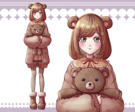 簡単コミコミ価格！高品質な女性モデル制作します 企業モデルも手がけるイラストレーターが美少女描きます！！ イメージ2