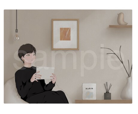 かわいくトレンド感あるイラストお描き致します アイコン、挿絵、一枚絵や似顔絵も！ イメージ2