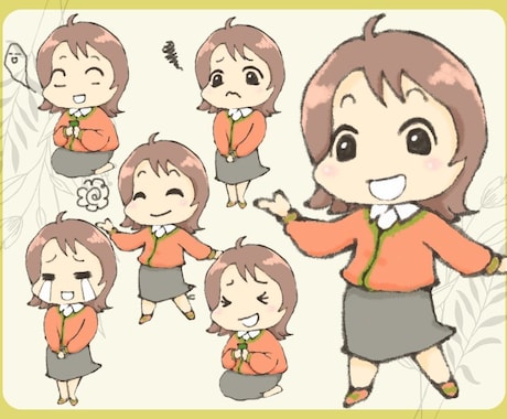 あなたの似顔絵分身♪オリジナルキャラクター描きます イメージ1