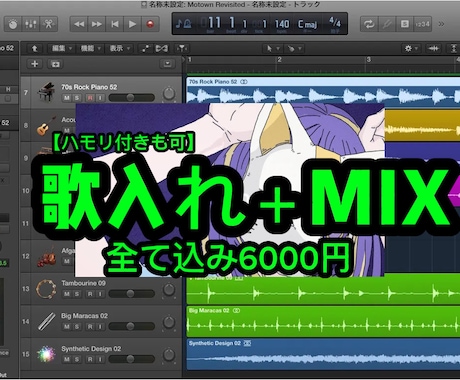 歌入れ+MIXいたします イメージ1