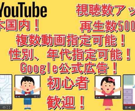 自然な再生数アップを広告で実現します 初心者歓迎！Bot不使用！国内ユーザーへ安全に再生数UP✨ イメージ2