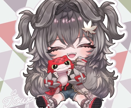 SDキャラクターイラスト作成します SNSのアイコン等に使用できるデフォルメイラストを作成します イメージ2