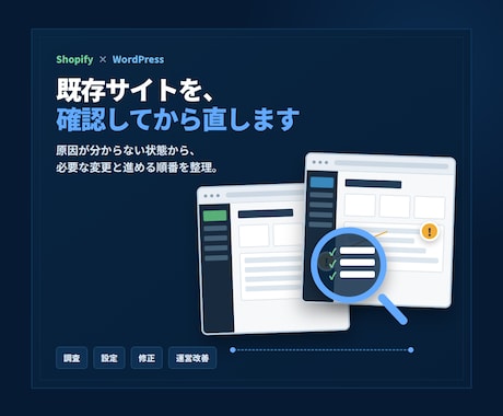Shopify・WordPressを調査改善します イメージ1