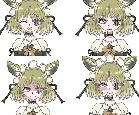 VTuberのLive2Dモデル一括で製作します デザイン、パーツ分け、Live2Dまで一括して行います。 イメージ2
