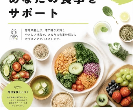 1日分の食事を管理栄養士がチェックします 「この食事で大丈夫かな？」を管理栄養士がチェックします！ イメージ1