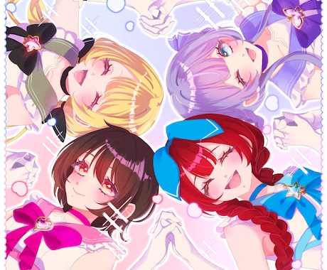 アニメ塗り風イラスト制作いたします ぱっと目を引く、メリハリのあるイラストを制作します イメージ2