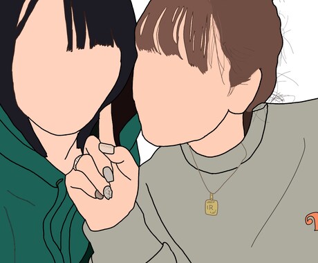 顔なしイラスト描きます 画像を送ってくれたらなんでも描きます！！ イメージ2