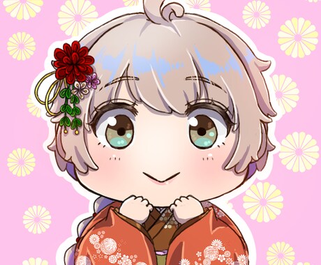 ぷにっとしたデフォルメキャラのアイコンを描きます お顔周り限定なのでSNSにぴったり！表情差分もOK！ イメージ2