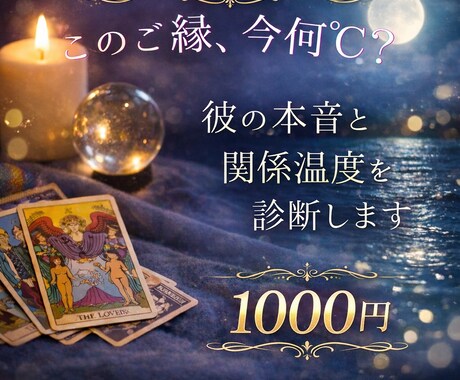 このご縁、今何℃？本音と関係温度を読み解きます お相手さまの本音、感情ではなく“温度”で可視化します イメージ1