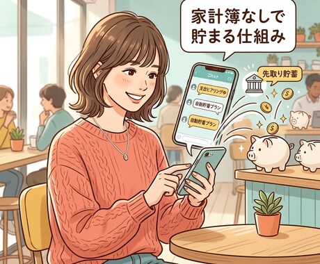 家計簿なしで貯まる仕組みをテキストで作ります 忙しいあなたに！家計簿不要、自動で貯まる仕組みをご提案。 イメージ1