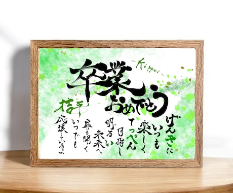 心温まる名前の詩を作成します 記念日やお祝いにぴったり！まずはお気軽にご相談ください！ イメージ2