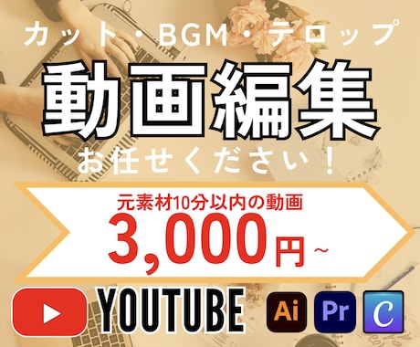 希望をカタチに！3,000円で動画編集します 丸投げOK◎修正２回まで無料！あなたの期待に応えます！ イメージ1